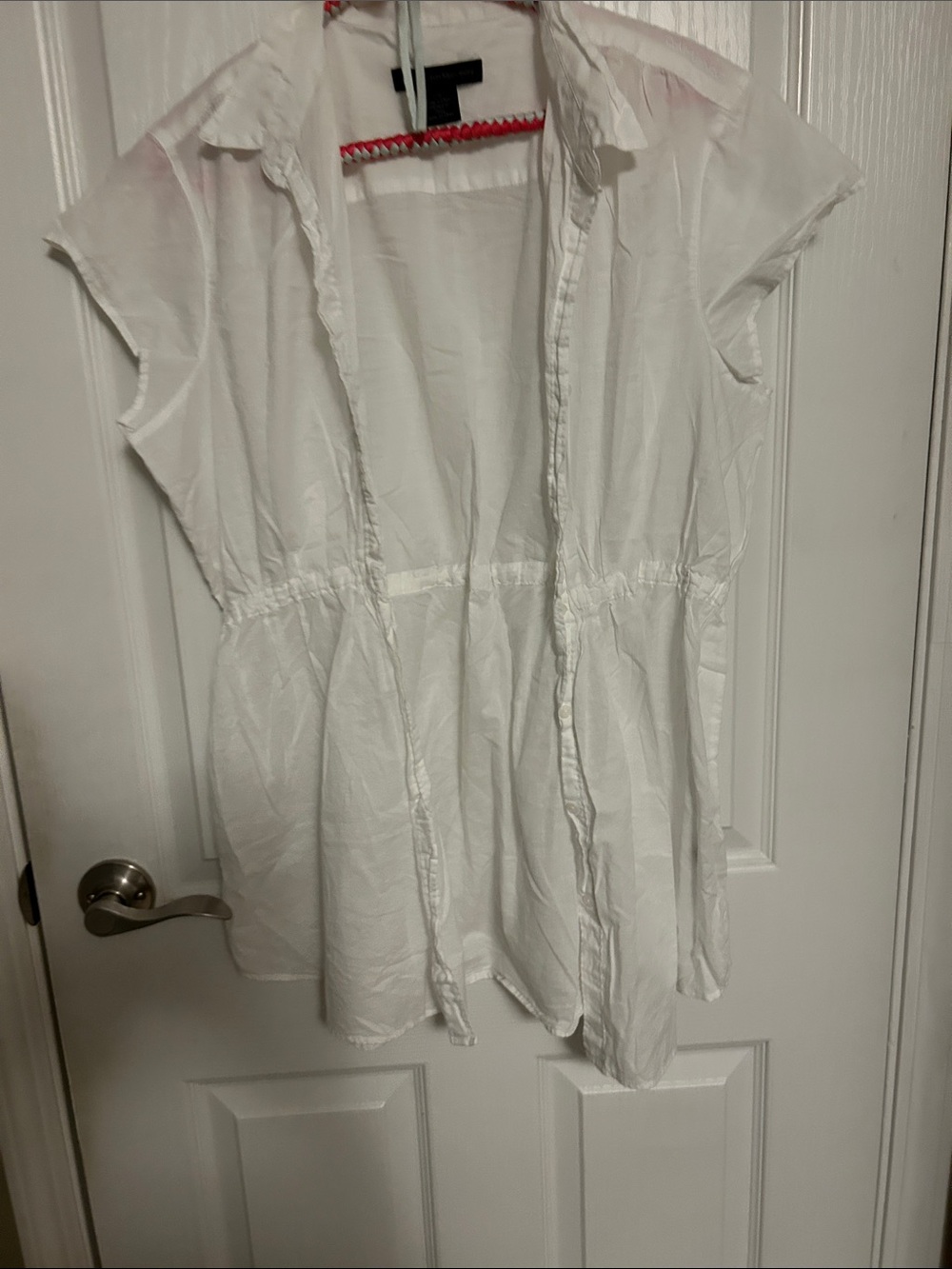 Calvin Klein Jeans White Short Sleeve Swim Coverup